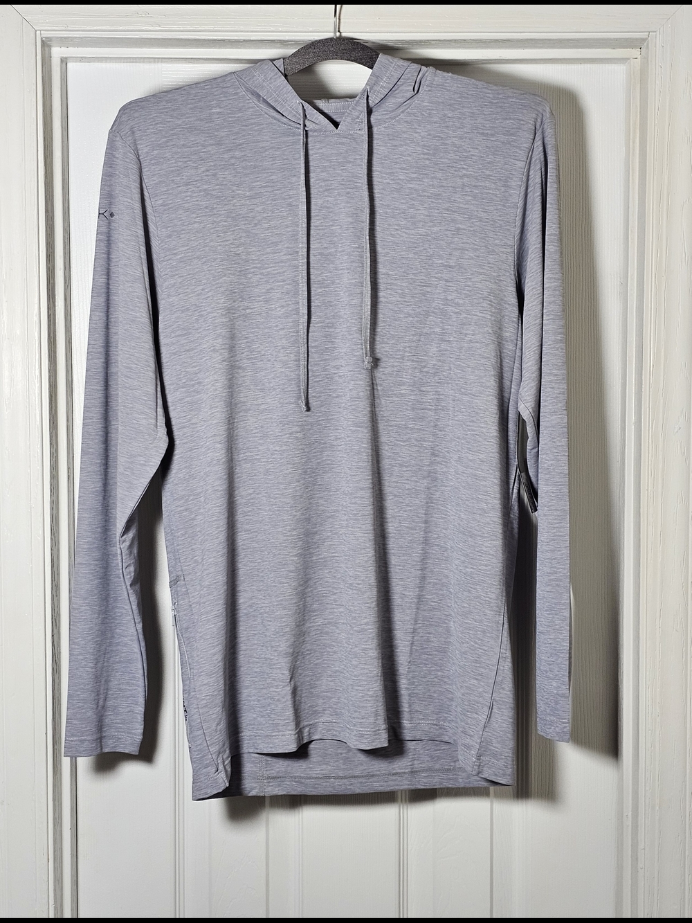Anetik Mens Low Pro Tech Hoodie Size Small Alloy Heathered Gray Lightweight